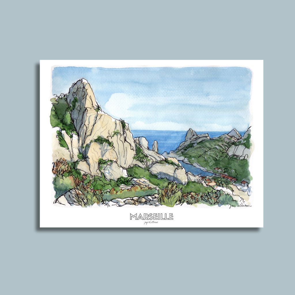 Affiche - Calanque de Sormiou - JM Ucciani