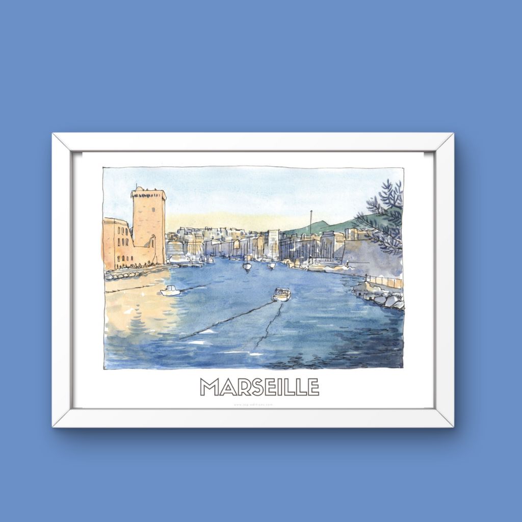 Tirage limité - Entrée du Vieux Port - JM Ucciani
