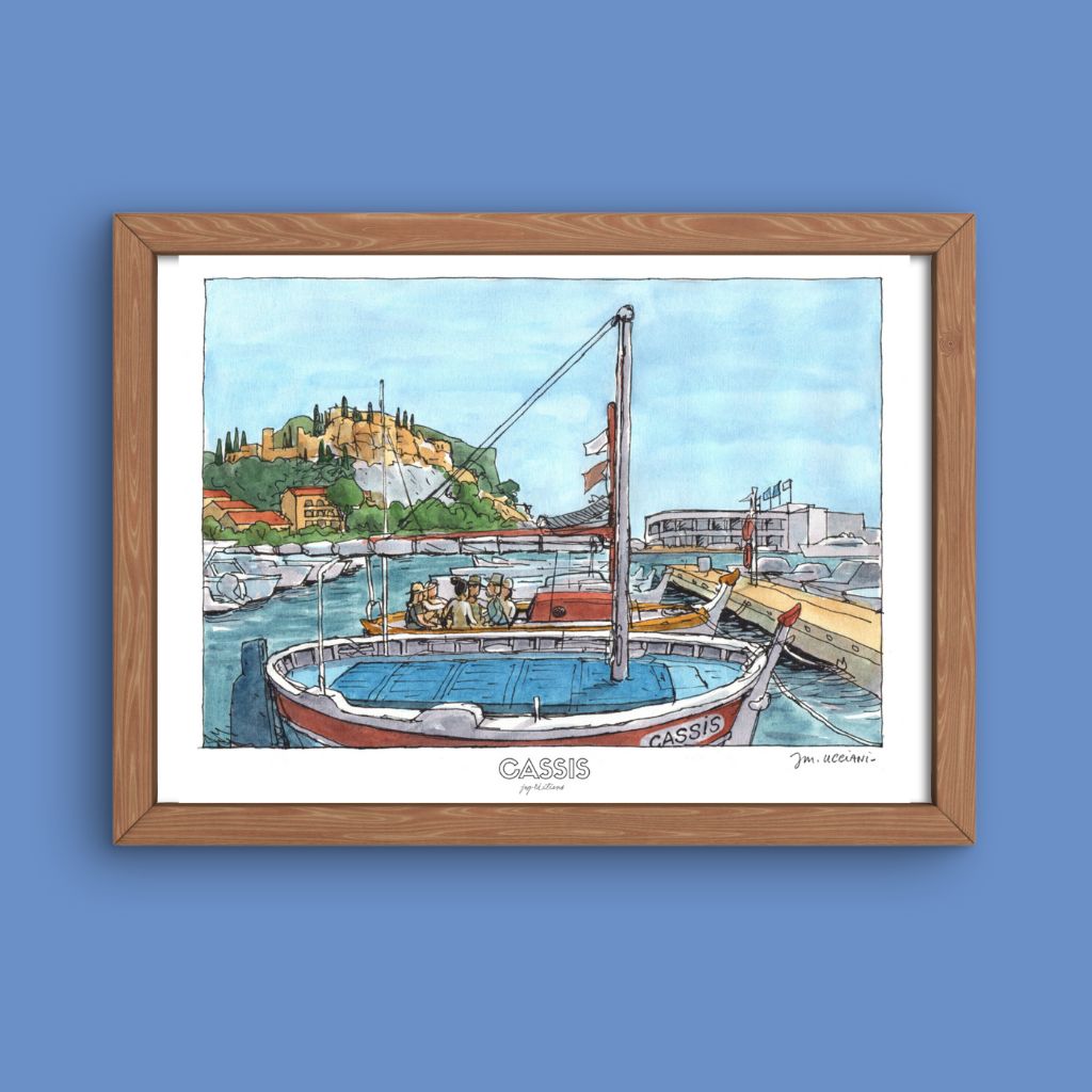 Affiche - Port de Cassis - JM Ucciani