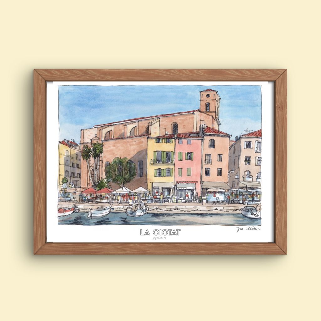 Affiche - Port de La Ciotat - JM Ucciani