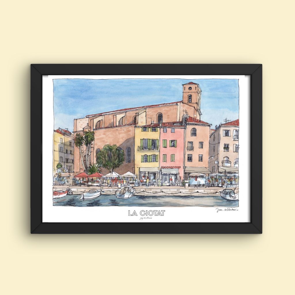 Affiche - Port de La Ciotat - JM Ucciani