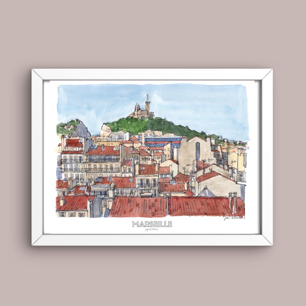 Affiche - Notre Dame de la Garde - JM Ucciani
