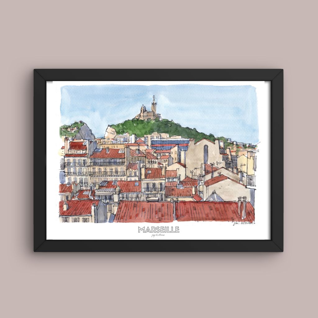 Affiche - Notre Dame de la Garde - JM Ucciani