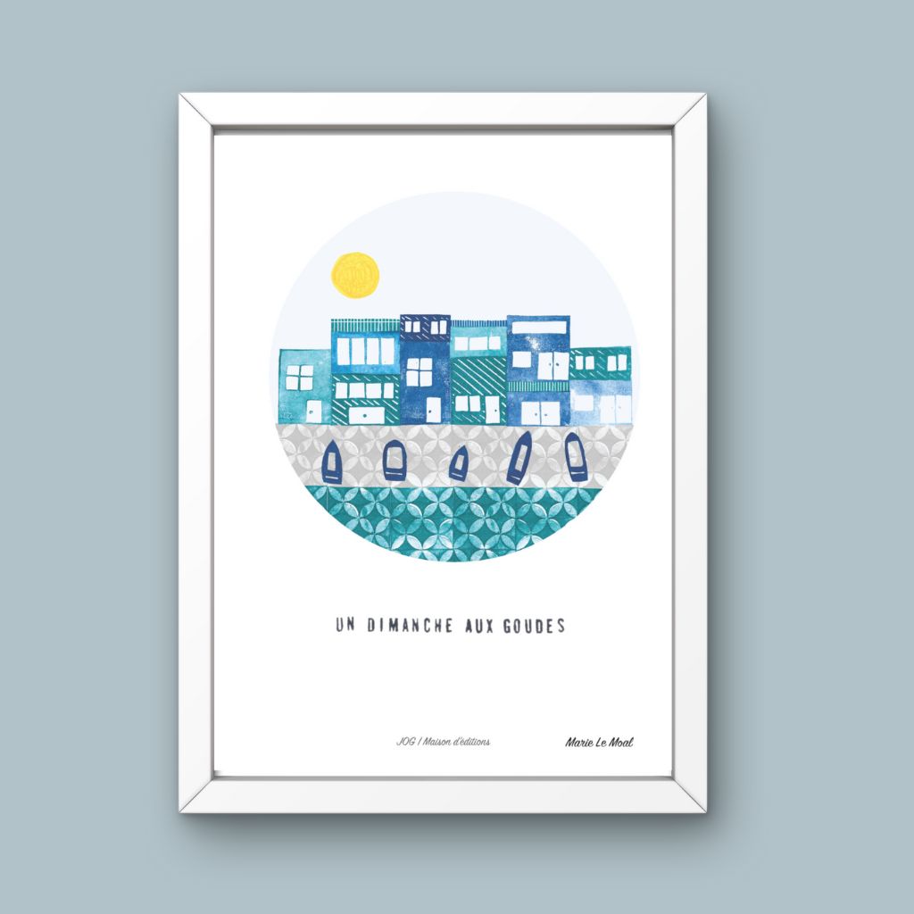 Affiche - Dimanche aux Goudes - Marie Le Moal