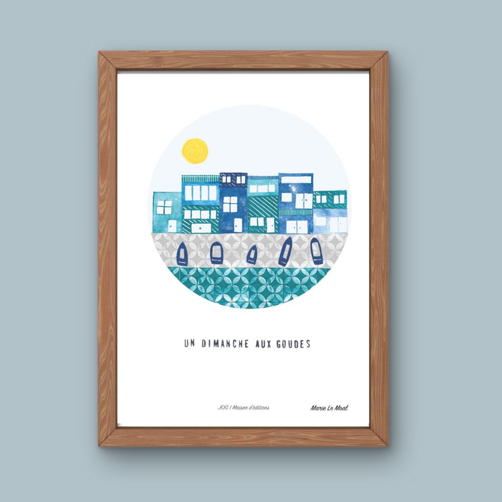 Affiche - Dimanche aux Goudes - Marie Le Moal