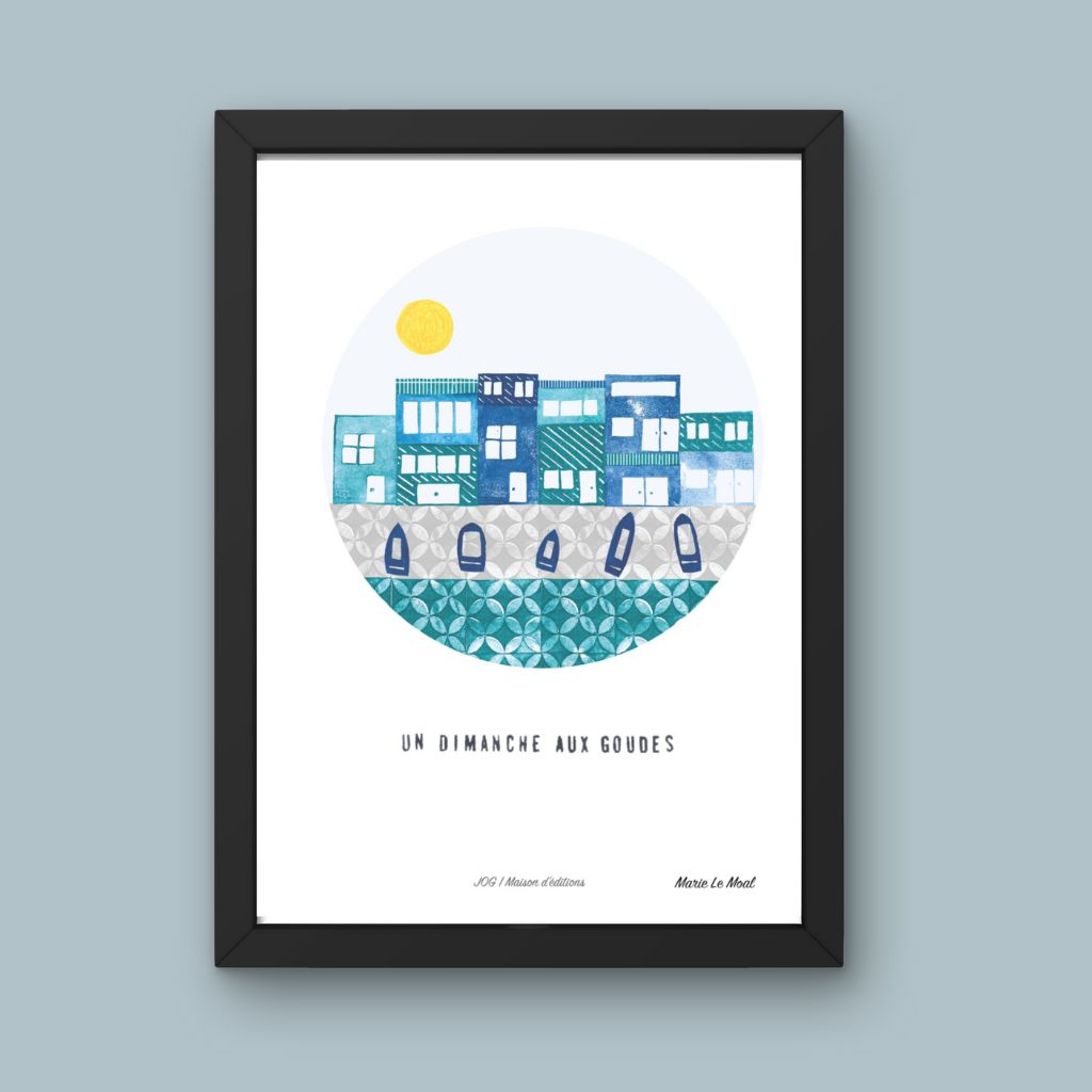 Affiche - Dimanche aux Goudes - Marie Le Moal