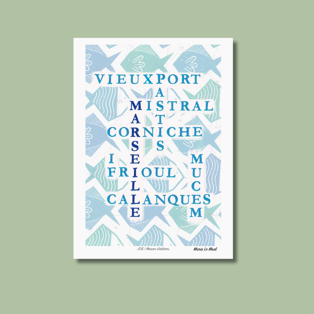 Carte postale - Marseille croisés - Marie Le Moal
