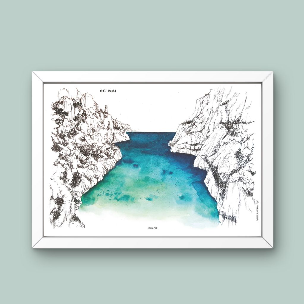 Affiche - Calanque d'En Vau - Marie Poli