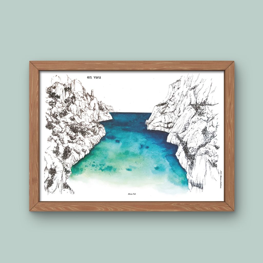 Affiche - Calanque d'En Vau - Marie Poli