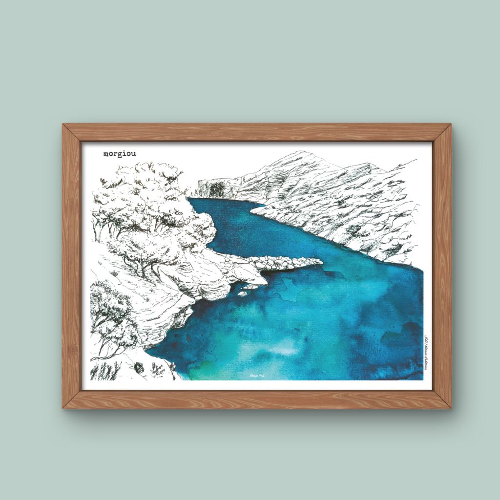 Affiche - Calanque de Morgiou - Marie Poli