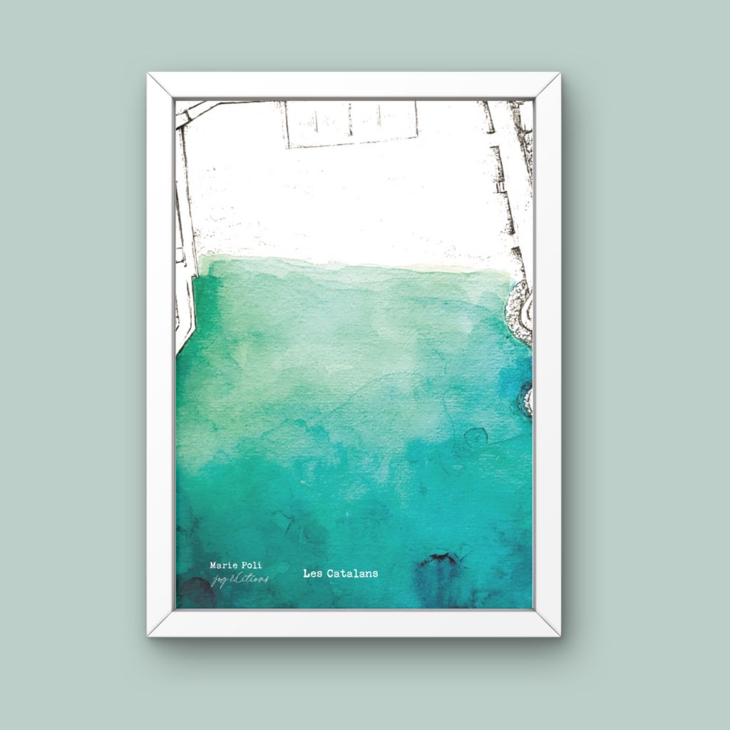 Affiche - Plage des Catalans - Marie Poli