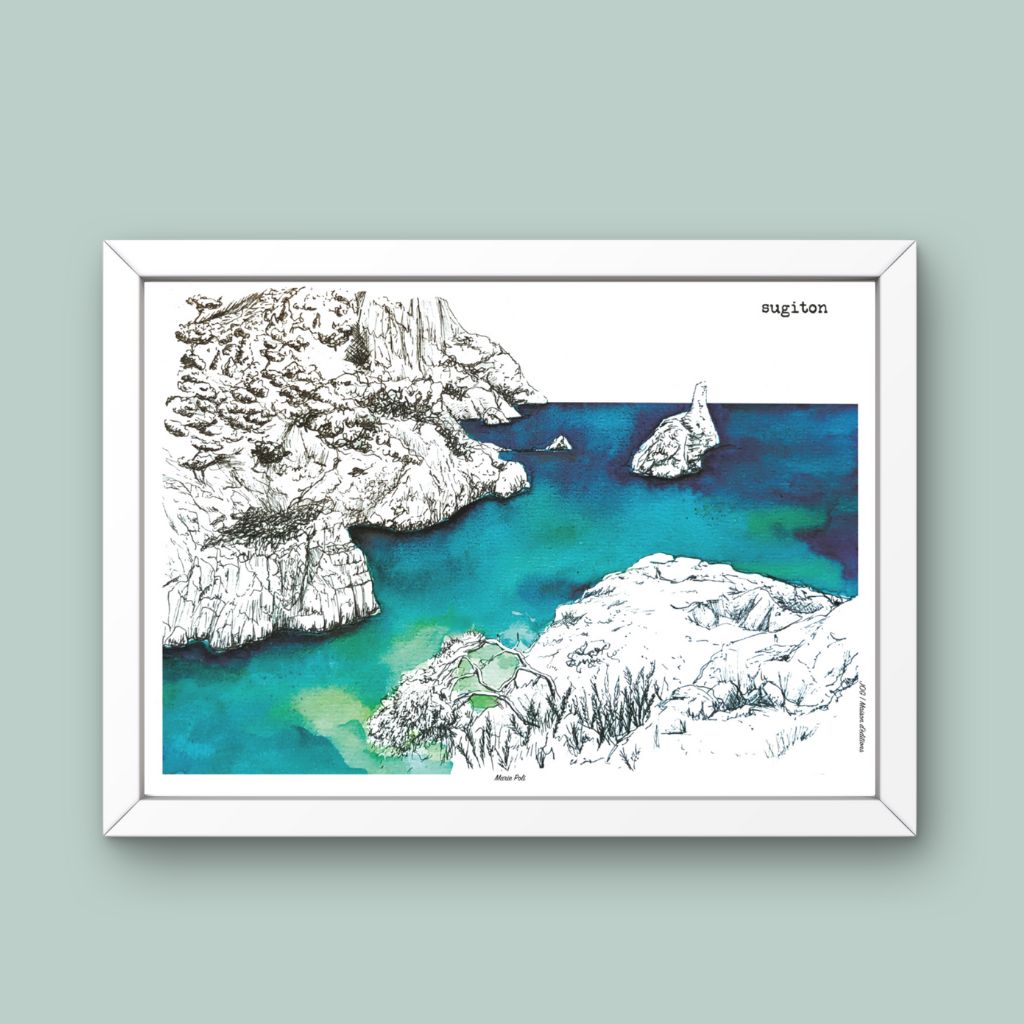 Affiche - Calanque de Sugiton - Marie Poli