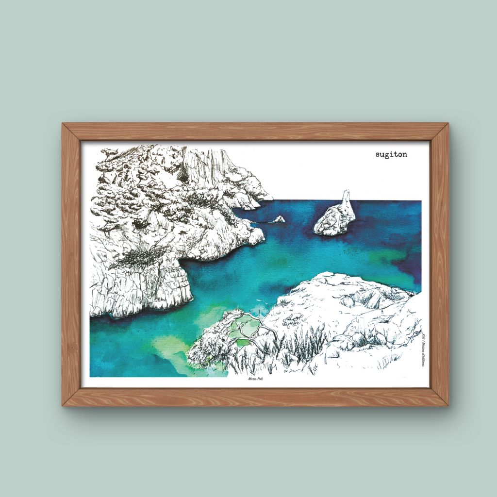 Affiche - Calanque de Sugiton - Marie Poli