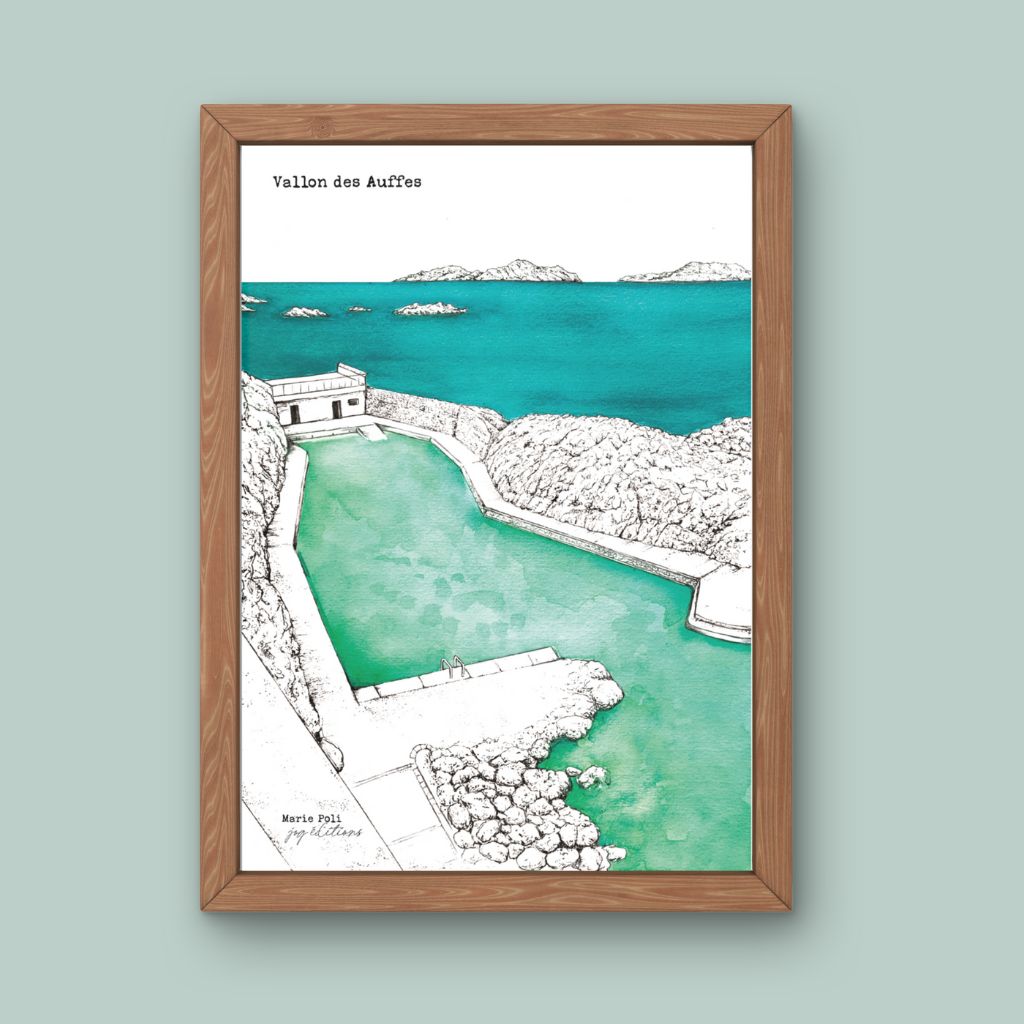 Affiche - Vallon des Auffes - Marie Poli
