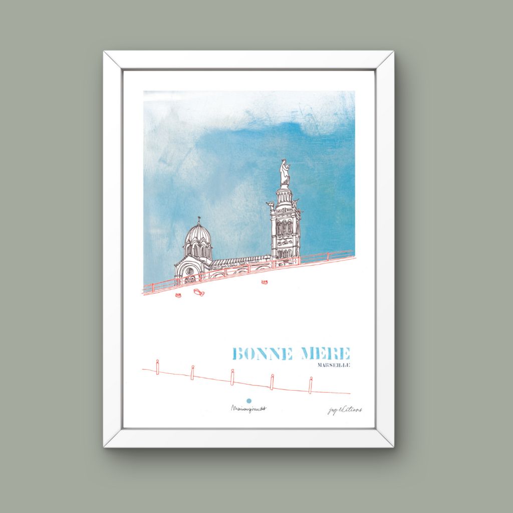 Affiche - Notre Dame de la Garde - Marion Giraudot