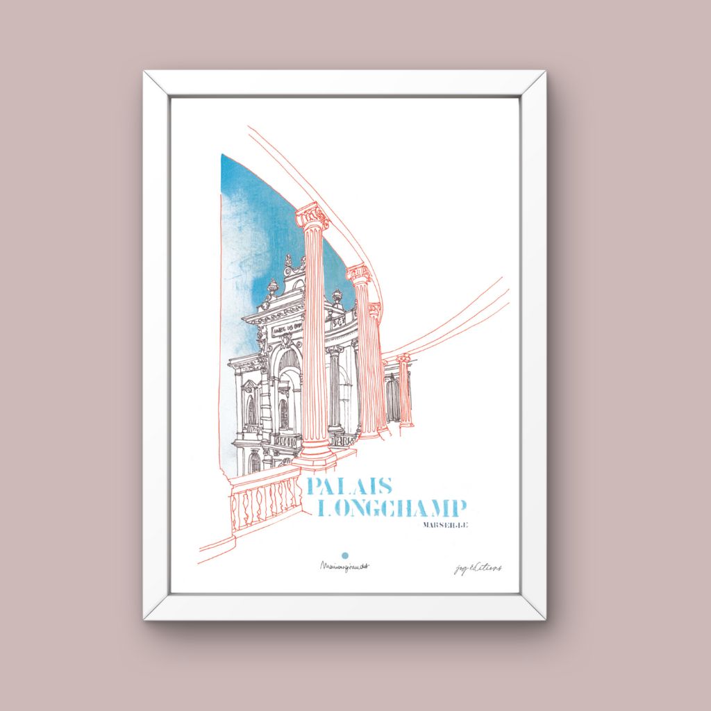 Affiche - Le Palais Longchamp - Marion Giraudot