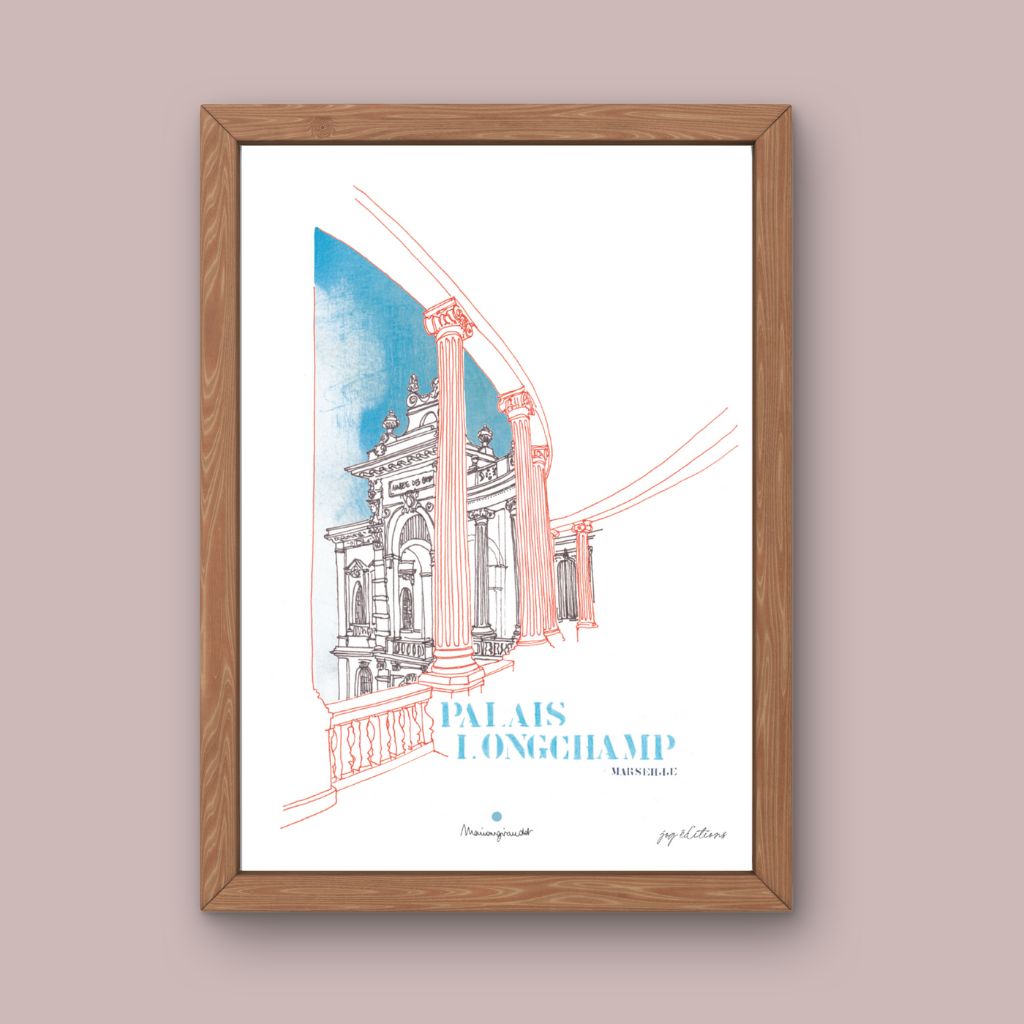 Affiche - Le Palais Longchamp - Marion Giraudot