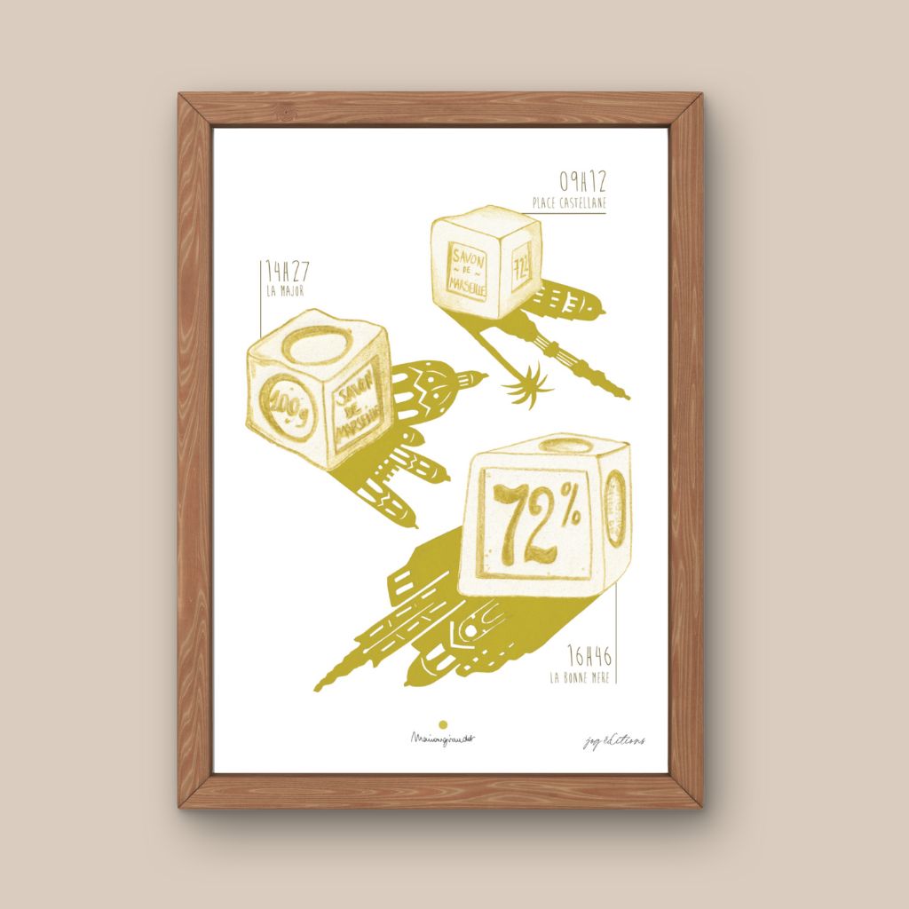 Affiche - Balade dans Marseille - Marion Giraudot