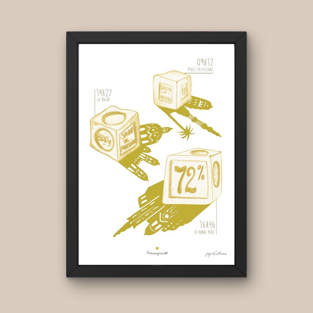 Affiche - Balade dans Marseille - Marion Giraudot