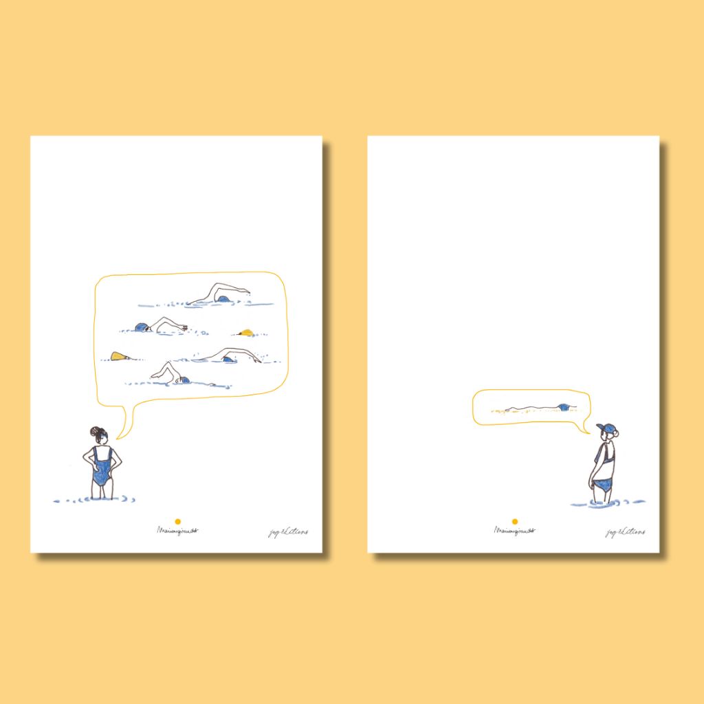Affiche - Diptyque Nageuse - Marion Giraudot