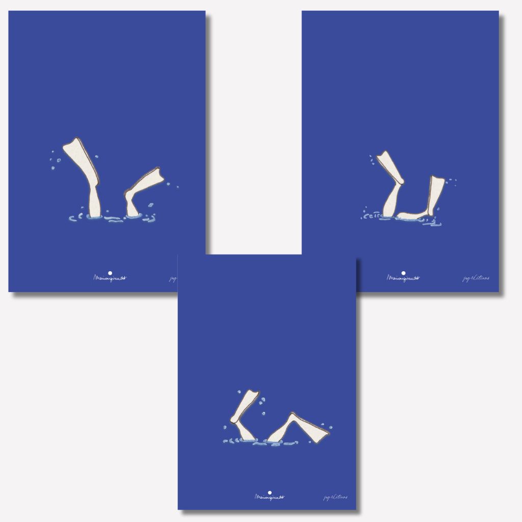 Affiche - Triptyque Palme - 30x40cm - Marion Giraudot