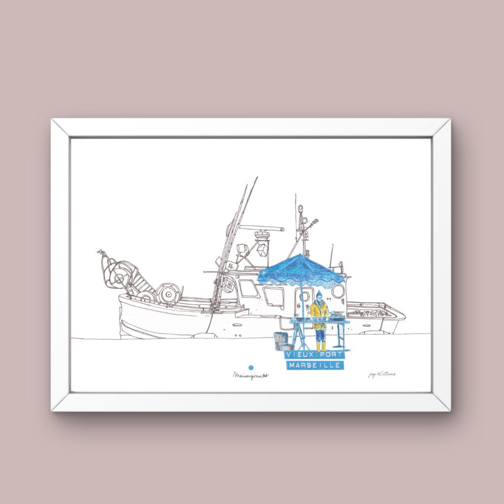 Affiche - Marché aux Poissons 1 - Marion Giraudot