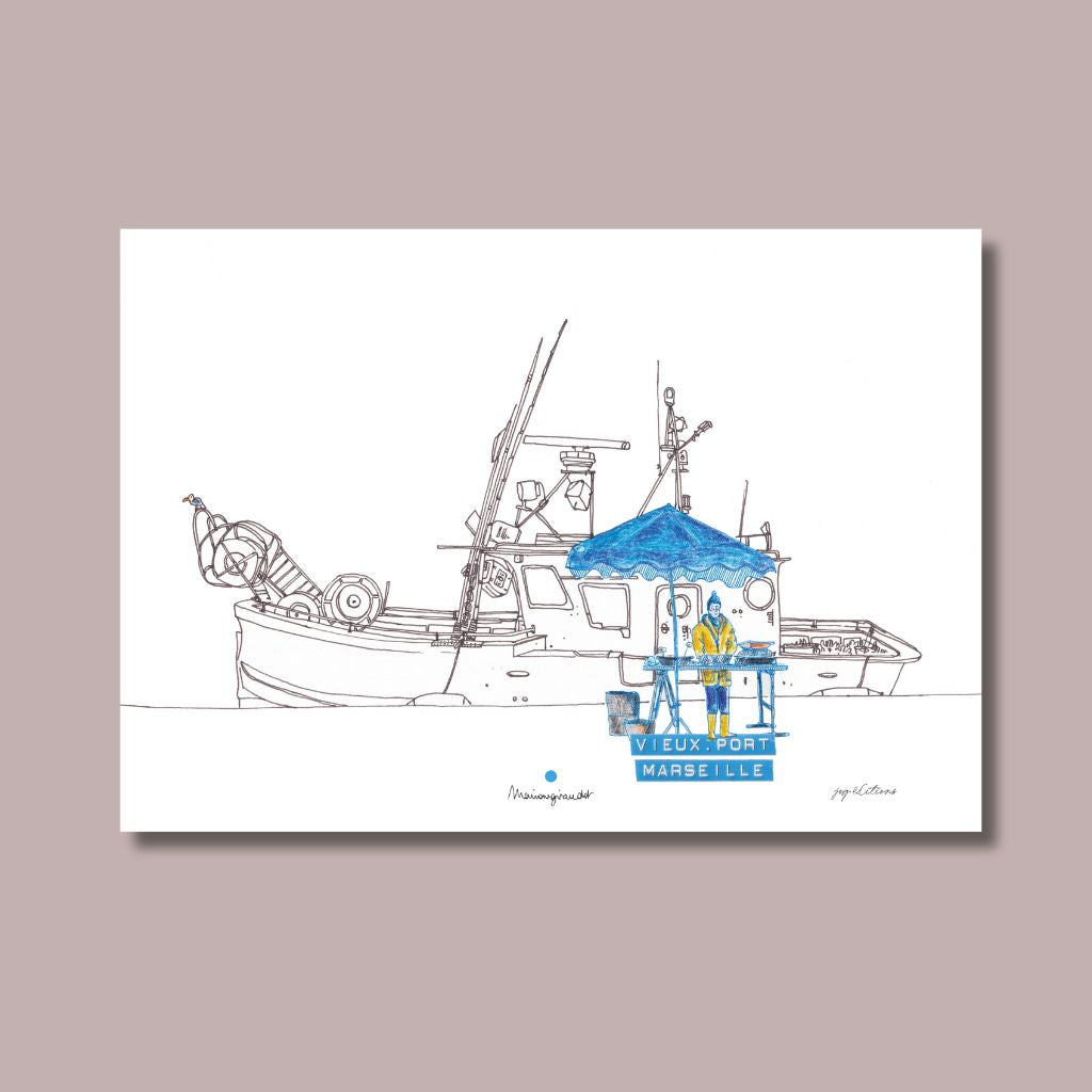 Affiche - Marché aux Poissons 1 - Marion Giraudot