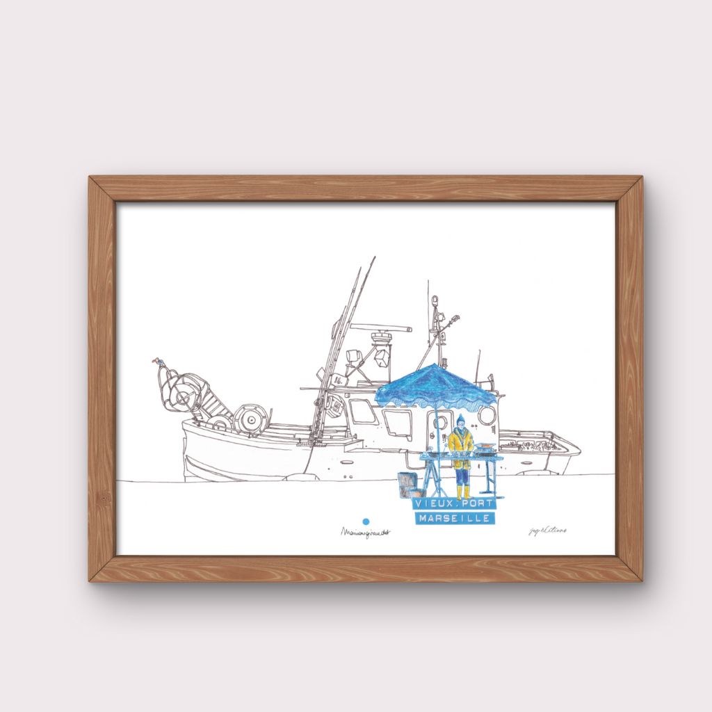 Affiche - Marché aux Poissons 3 - Marion Giraudot