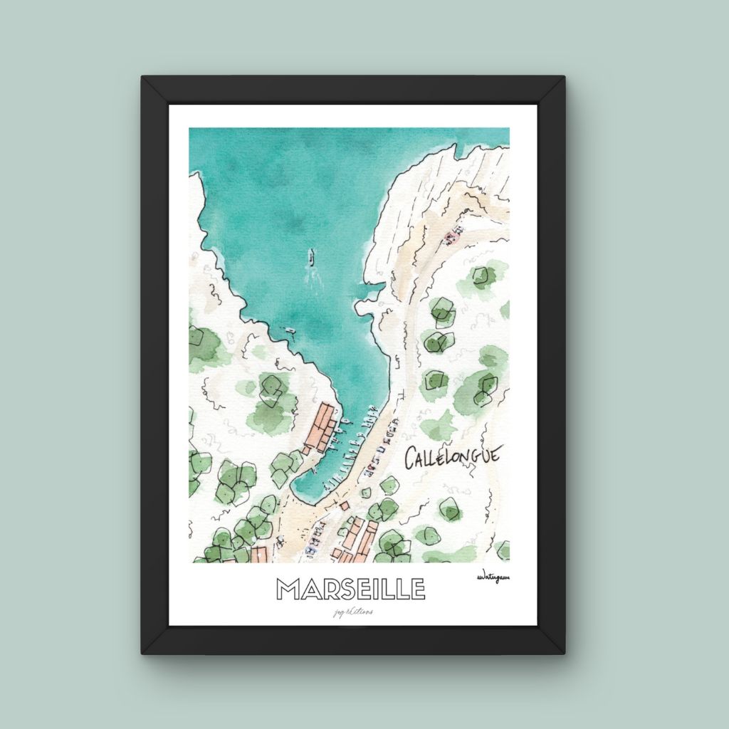 affiche jog editions_watergame_callelongue_cadre noir