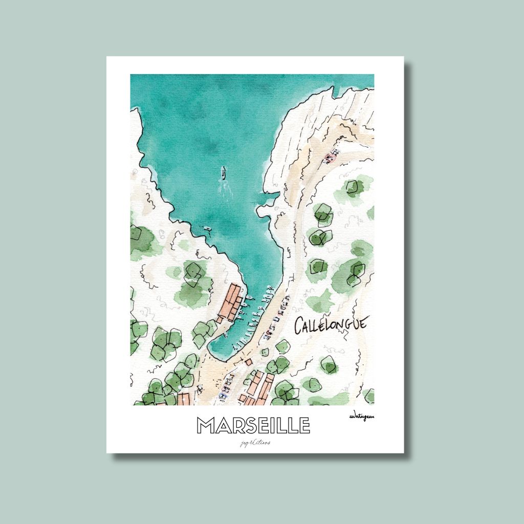 Carte postale - Callelongue - Watergame