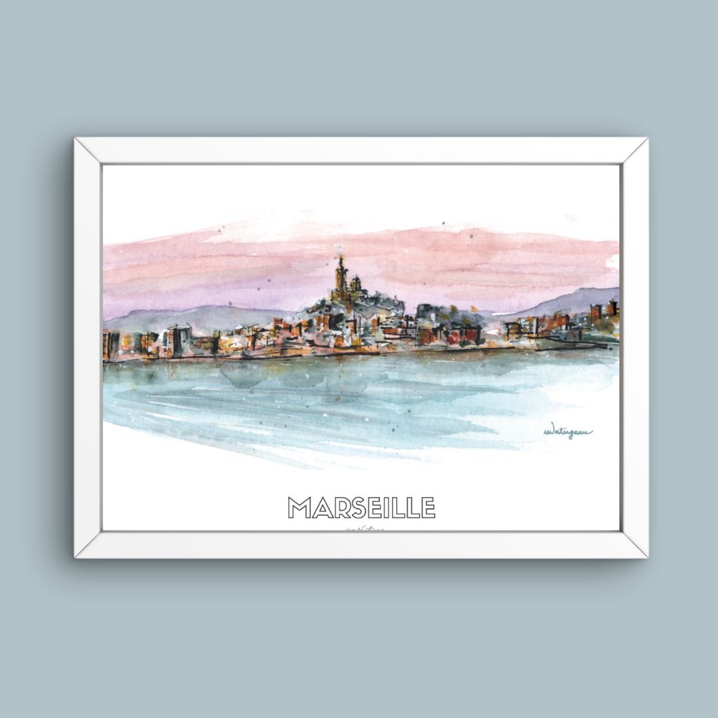 affiche jog editions_watergame_marseille_cadre blanc