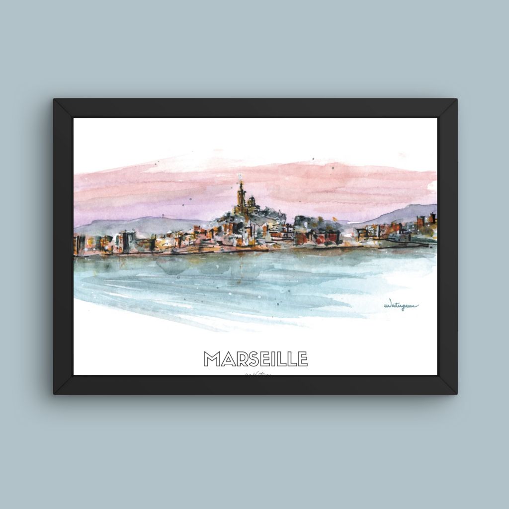 affiche jog editions_watergame_marseille_cadre noir