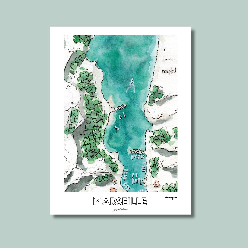 Carte postale - Morgiou - Watergame