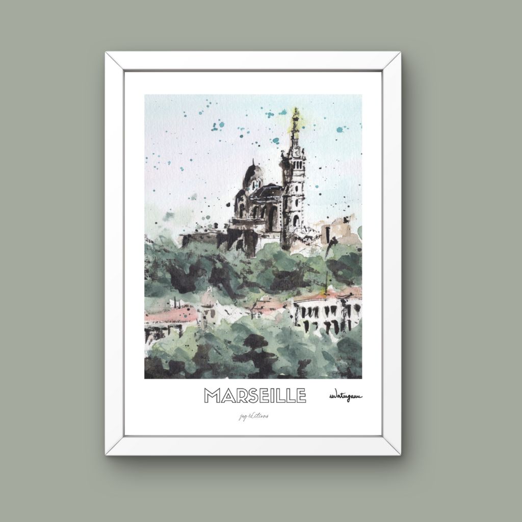 Affiche - Notre Dame de la Garde - Watergame