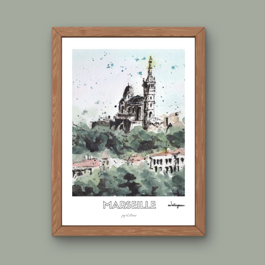 Affiche - Notre Dame de la Garde - Watergame
