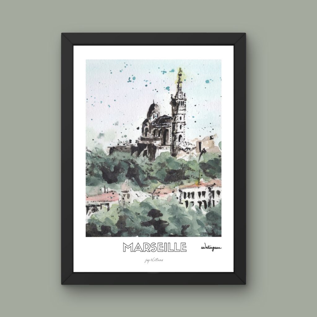 Affiche - Notre Dame de la Garde - Watergame