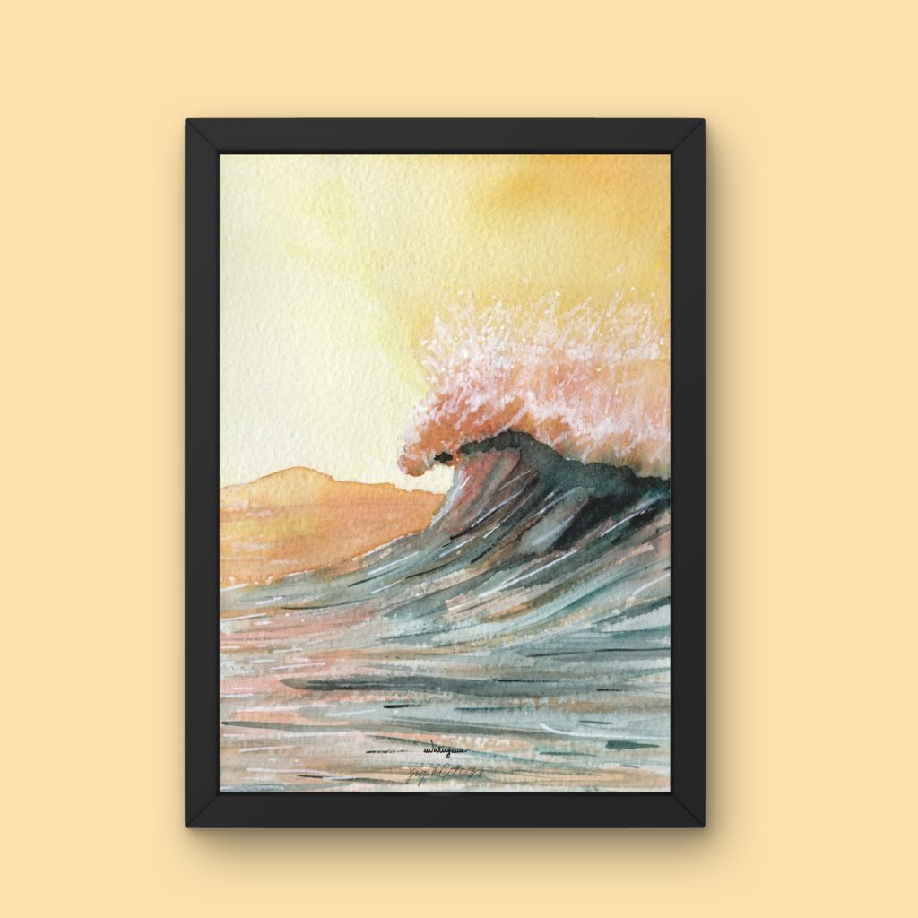 Affiche - Océan Sunset 2 - Watergame