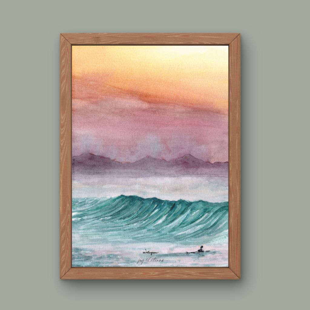 Affiche - Océan Sunset - Watergame