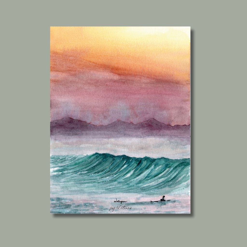 Carte postale - Océan Sunset 1 - Watergame