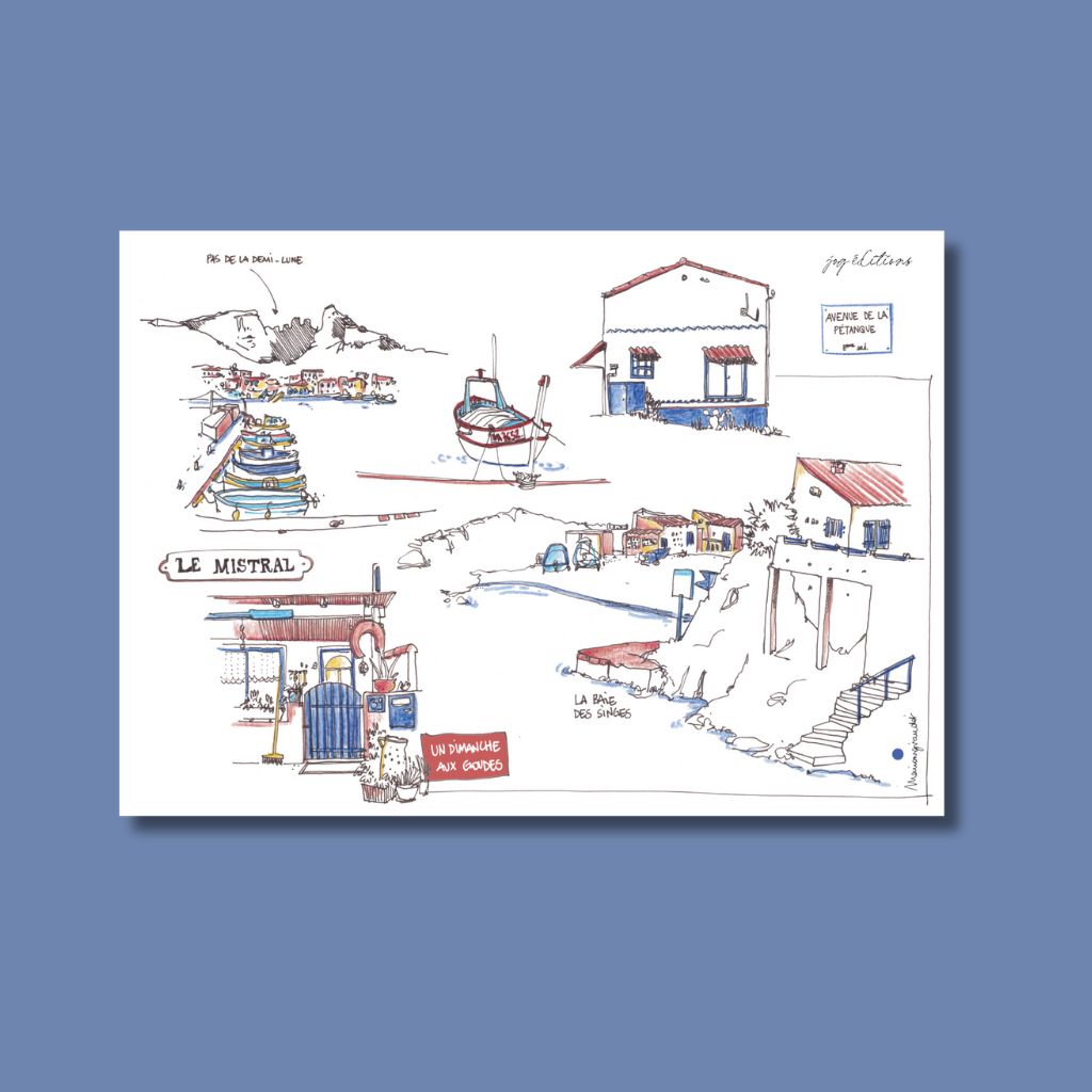 Carte postale - Les Goudes - Marion Giraudot