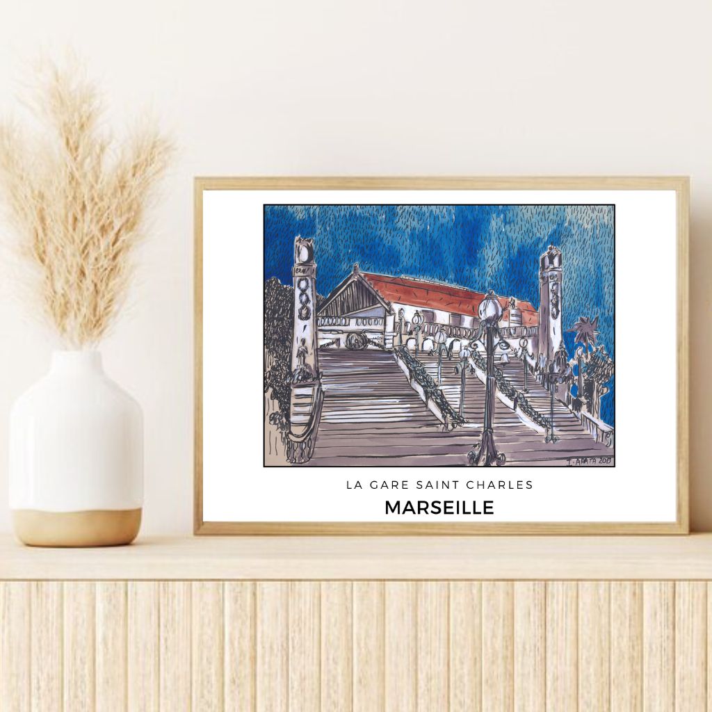 Affiche - La Gare Saint Charles - Isabelle Arata