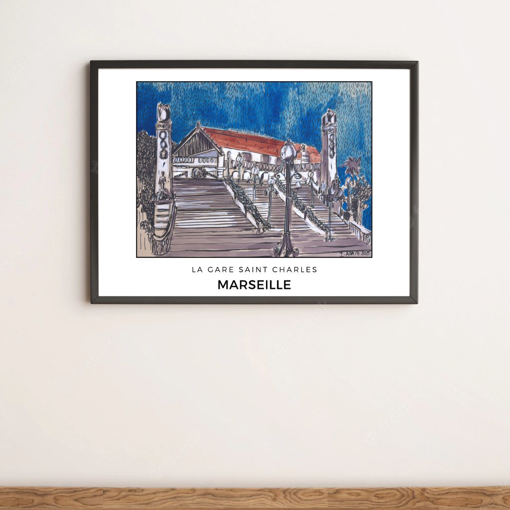 Affiche - La Gare Saint Charles - Isabelle Arata