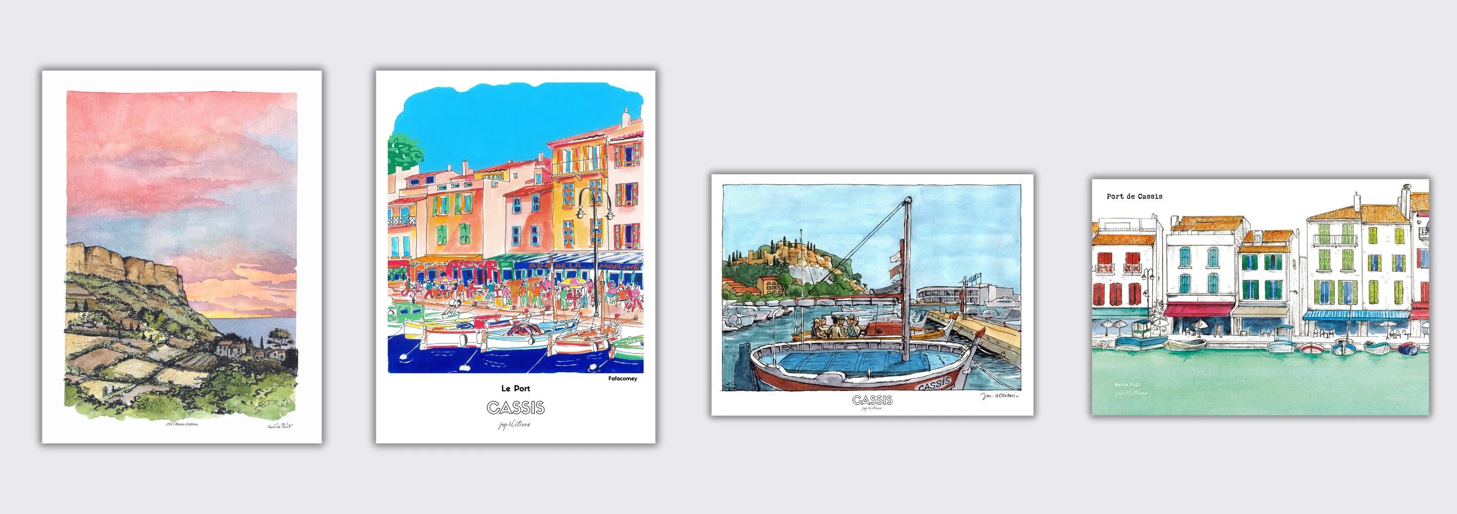 Affiches de cassis : port, ville, calanques