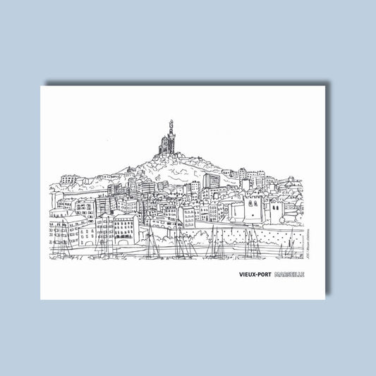 Carte postale - Vieux Port de Marseille - Camille Gaspardt