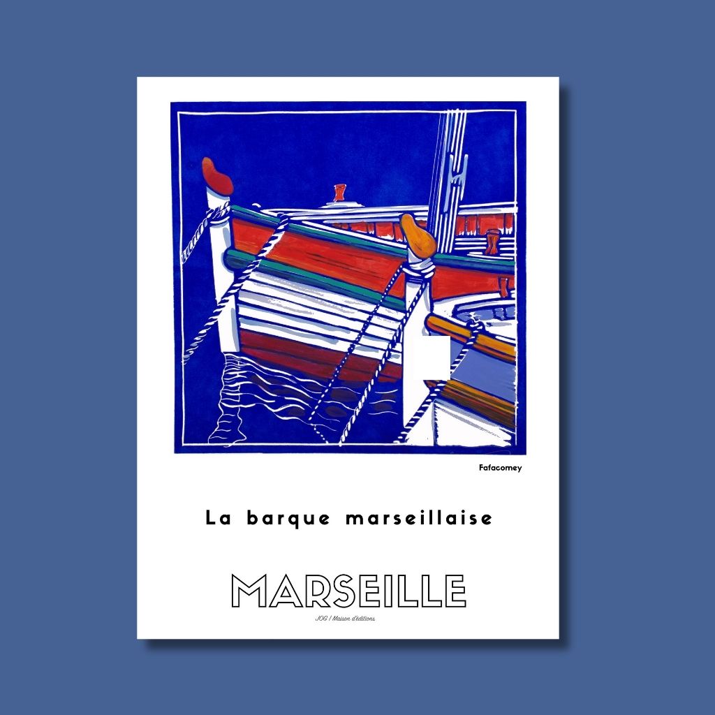 Affiche - La Barque Marseillaise - FafaComey