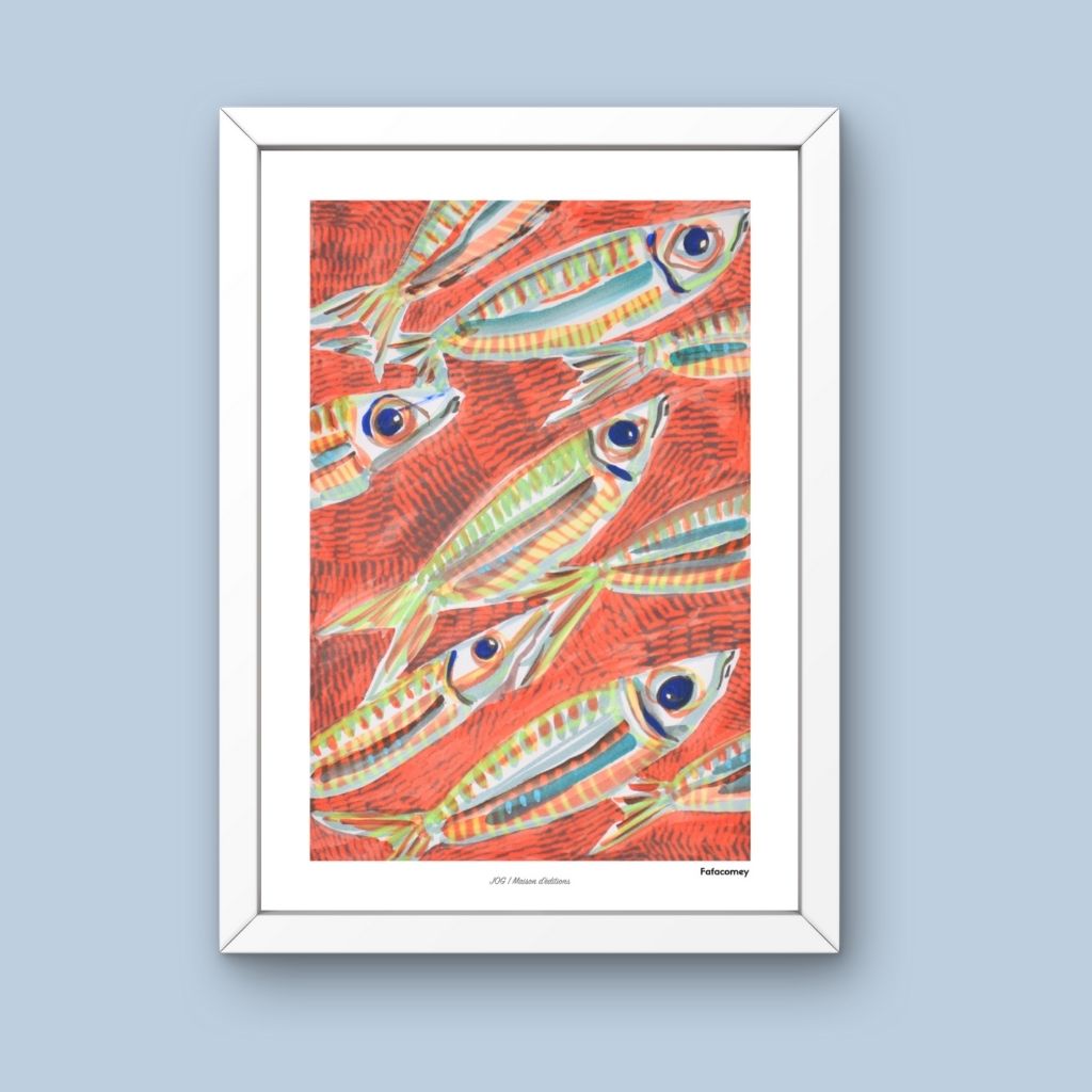 Affiches Sardines Originales et Colorées