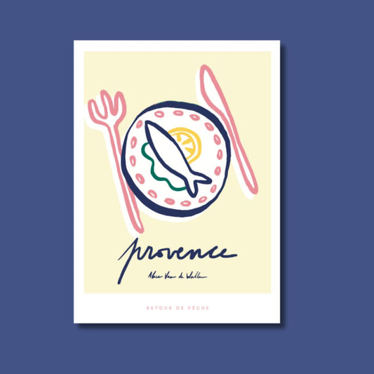 Affiche - Provence - Retour de pêche - Alice Van de Walle
