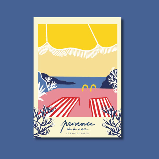 Carte postale - Provence - Bain de soleil - Alice Van de Walle