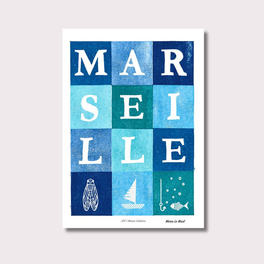 Carte postale - Marseille - Marie Le Moal