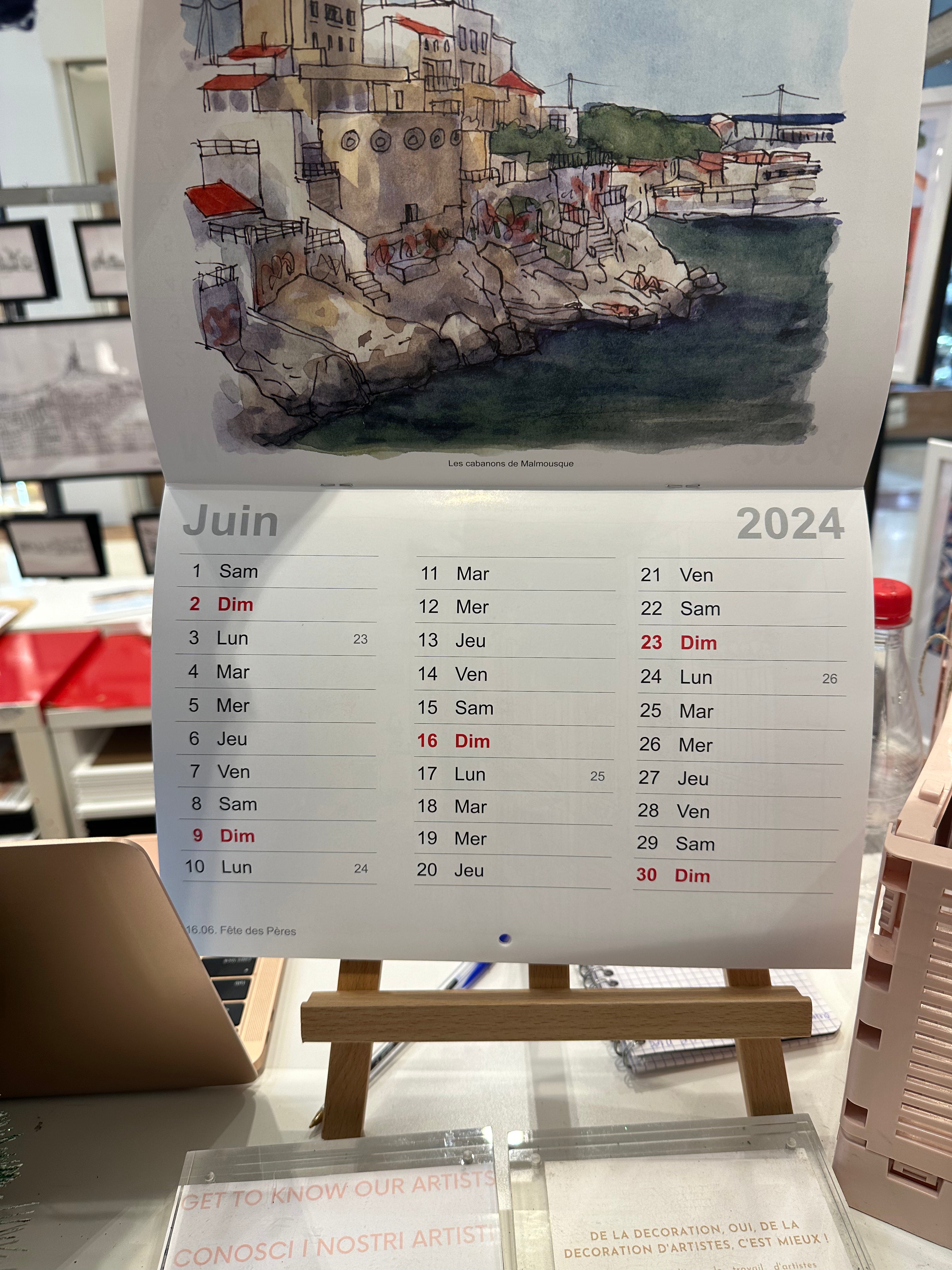 Calendrier 2024 - JM Ucciani